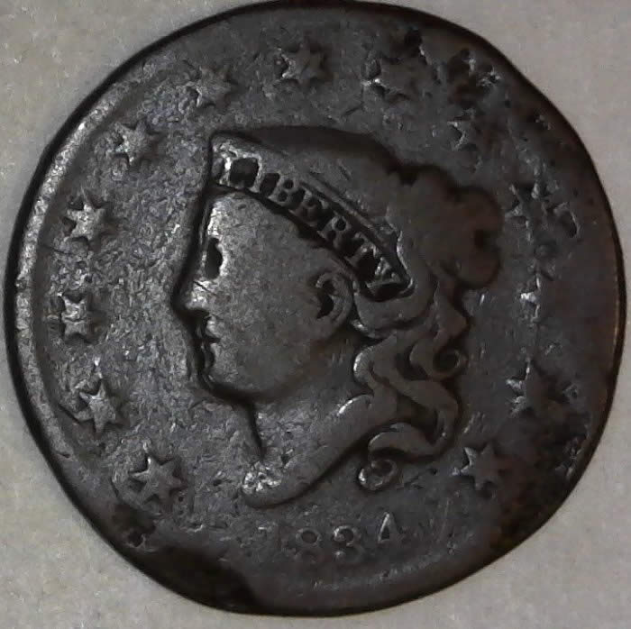 1834-Coronet-Head-Cent-With-Doubled-Lips
